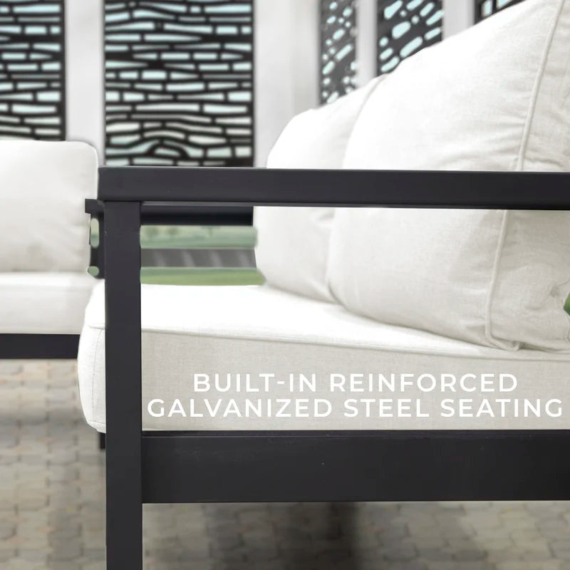 Ridgedale Modern Steel Pergola with Canopy / Finish: Red